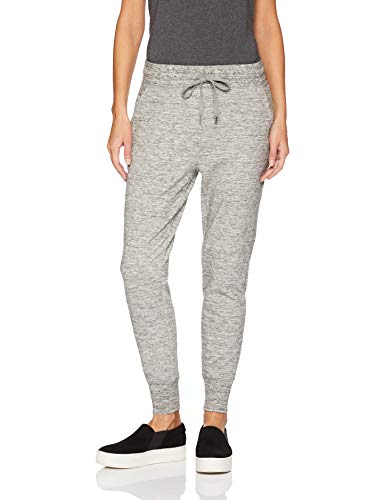 Amazon Brand - Daily Ritual Women's Terry Cotton and Modal Jogger, Heather Space Dye, Large