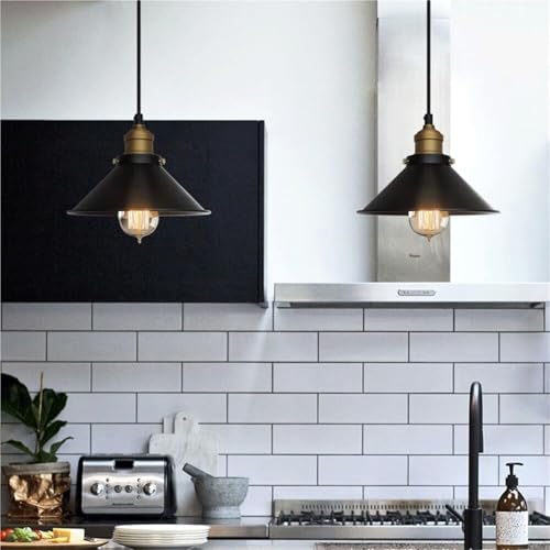 Lámpara industrial creativa E27 con acabado de hierro para interiorismo de diseño 7