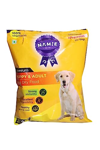 Namie Vegetarian Dry Dog Food, Complete & Balanced Food for Puppy & Adult Dogs,5Kg (Buy One Get 1 Free)