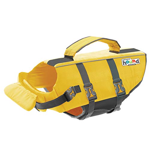 Outward Hound Granby Splash Yellow Dog Life Jacket, XS, X-Small (Chest Girth: 11"-15")