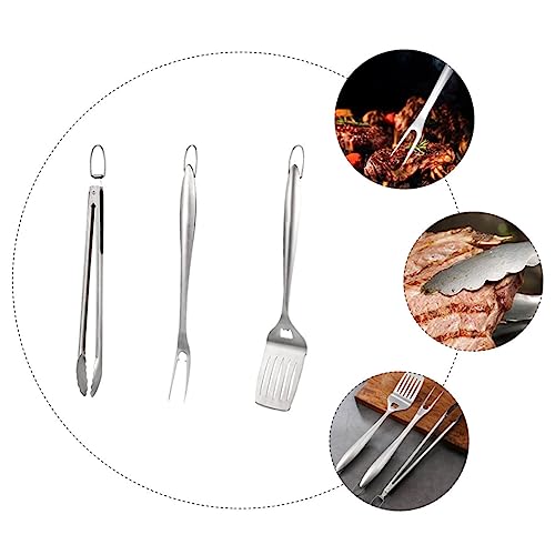 Set de Utensilios para Parrilla Acero Inoxidable 3 Piezas miniatura 4