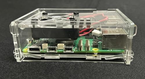 Rpi shop - Acrylic Case for Raspberry Pi 5, with Fan and Heatsinks Compatible with Raspberry Pi 5 4GB/8GB - Image 4