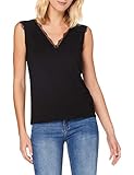 Kurzarm ONLY Damen ONLLINA S/L W. LACE JRS Top, Black, S