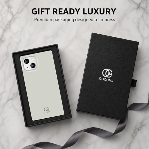 Image of COCOMII Rectangle for iPhone 15 Plus /14 Plus Case, Glossy Bone