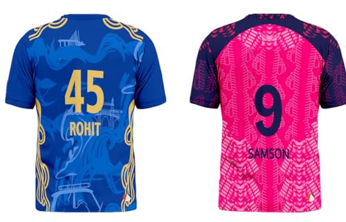 Image of Sports India IPL Cricket Team T Shirt Jersey Combo for (Kid's, Boy's & Mens) L744