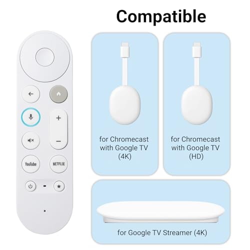 Télécommande Google TV Streamer 4K avec micro idéale pour les soirées cinéma en famille - 4