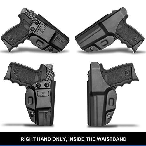 Sccy 9Mm Cpx1 Cpx2 Holster, Inside Waistband Concealed Carry Belt Clip For Pistol, Gun Holster For Men/Women |Adj. Cant&Retention, Right Hand Orientation, Black #TOP7