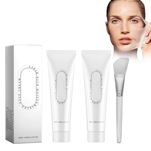 Mascarilla Peel Off Facial, 2 Pcs Maschera Peel Off Al Collagene, Con Cepillo Para Mascarilla Facial, Mascarilla Facial Reafirmante Peel Off, Collagen Wrapping Mask