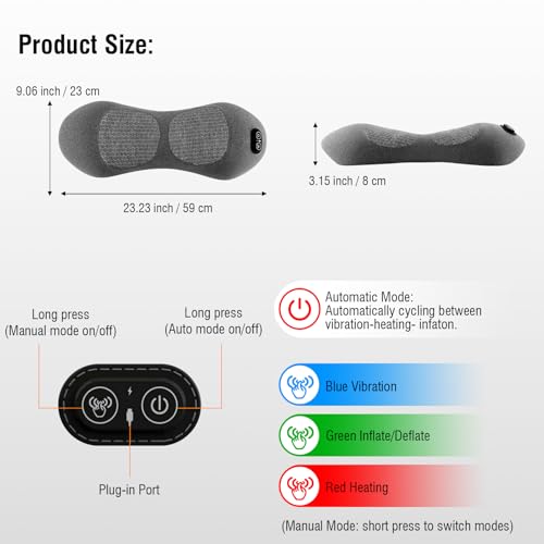 USUIE Electric Lumbar Support Pillow, Lower Back Massager for Pain Relief by USUIE - Image 6