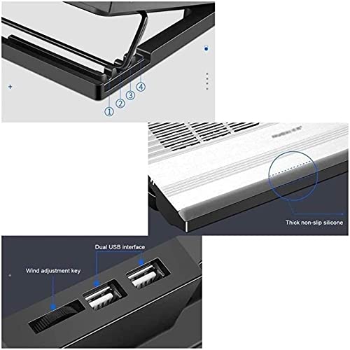 Base de refrigeración para laptop 10-15.6" ultradelgada miniatura 6