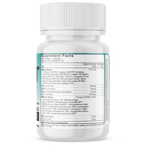 Pure-Food-Digest-American-Sourced-Probiotics-Digestive-Enzymes-Prebiotics-Digestive-Health-Supplement-for-Better-Digestion-Immunity-Natural-Gas-Relief-Belly-Bloating-IBS-30-Capsules