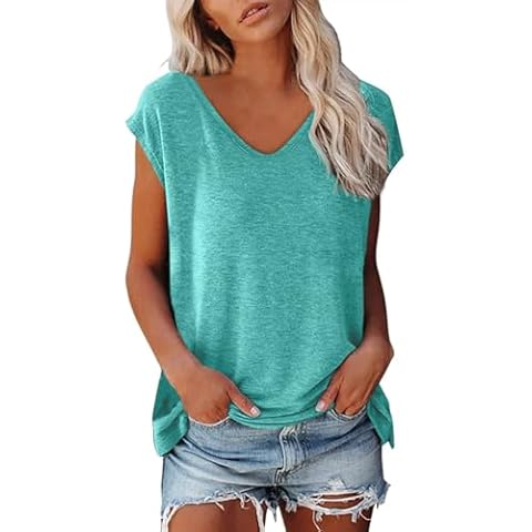 T-Shirt Femme Col V Générique Cover