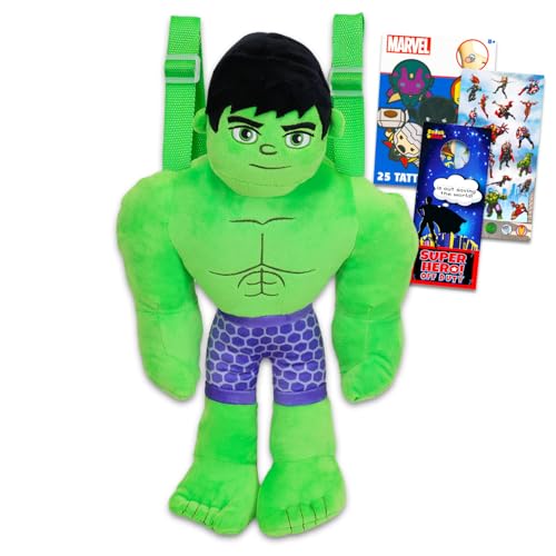 Jouet peluche Hulk Avengers 35,6 cm avec accessoires créatifs et tatouages enfant