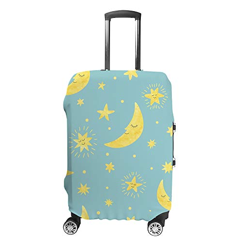 Housse de protection pour bagages lune et étoiles aux finitions soignées