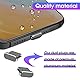 Cobee Typ C Staubstecker Set, 6 Stück Aluminiumlegierung USB C Anti Staub Abdeckkappen Ladeanschlussabdeckung Typ C Metall Staubschutz Stopper für Smartphone Laptop (Grau)