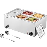 VEVOR 24QT 5-Pan Electric Steam Table
