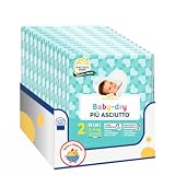 Pannolini Taglia 2 Mini 3-6 kg 24 Pezzi Baby Dry Extra Assorbenti Giorno e Notte Variazioni 4/8/12 Confezioni (4 PEZZI)