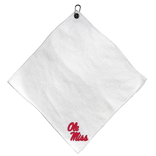 Team Golf NCAA Mississippi Microfiber Towel - 15" X 15"