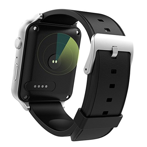 Yarrashop Montre Smart Watch Android Phone Watch Support SIM Watch Phone for Android Samsung Galaxy S3/S4/S5/Note2/Note3/Note4 HTC Sony LG Xiaomi Huawei Zuk and iPhone Noir Cadeaux de Noël, Noir