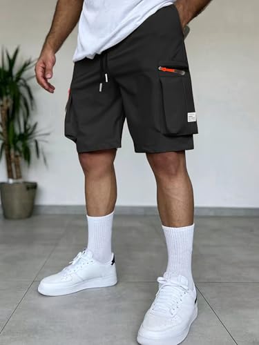 Lleva el estilo casual al máximo con estos pantalones cargo. Son ligeros y cómodos para todo el día. Sus bolsillos con cremallera te permiten llevar lo esencial sin complicaciones. Ajusta la cintura y disfruta de un ajuste relajado que se adapta a ti.