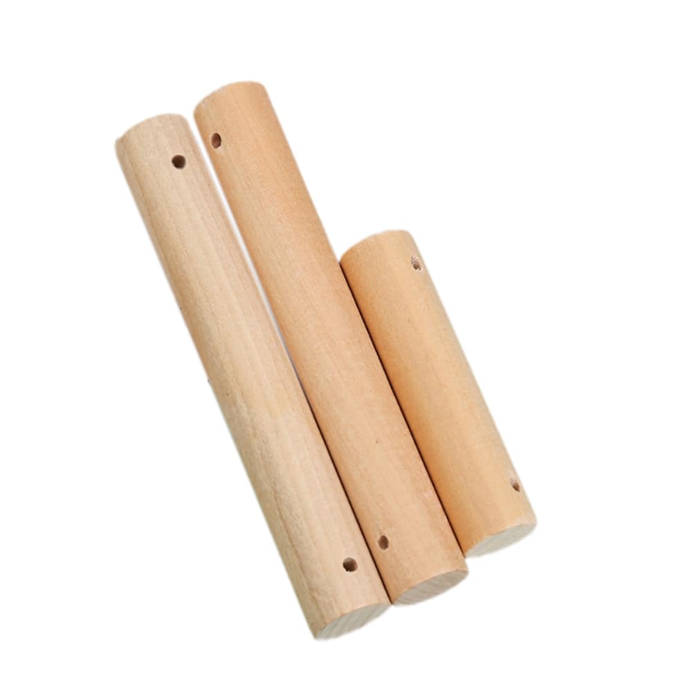 Lot de 20 jouets de pont pour échelles d'oiseaux, 500 x 12 mm, échelle en bois, échelle lâche, bois d'escalade, multicolore, ronds, accessoires de cage pour oiseaux, balançoire, hamac, couleur bois