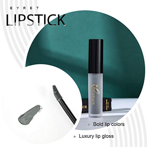 Zl Eyret Liquid Lipstick Bold Gothic Grey Matte Lipsticks Halloween Waterproof Velvet Lipsticks Beauty Makeup Cosmetics For Women And Girls #TOP4