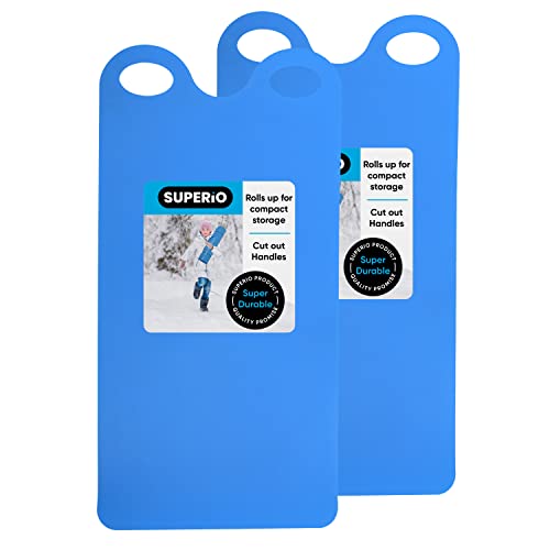 Superio Snow Slider Mat, Flexible Snow Sled Flying Carpet, Roll up Sleds for...