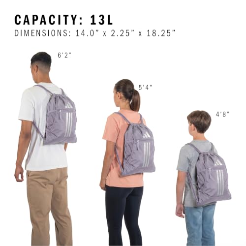 Image of adidas Alliance Sackpack - Drawstring Backpack for Sports, Small Gym Bag