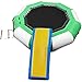 ZYQDRZ Trampoline d'eau Gonflable Trampoline De 10 Pieds Plate-Forme De Saut Plate-Forme De Natation avec Échelle De Corde Coulissante Adultes Enfants Sports Et Divertissement Lac De Mer,Vert