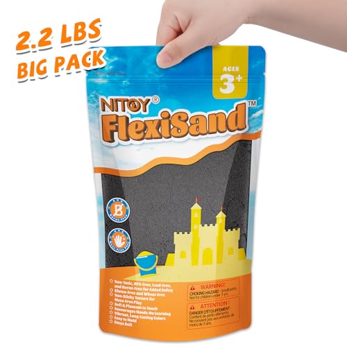 Image of NiToy Play Sand, FlexiSand (1 kg, Black)