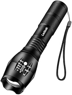 Ledeak Cree XML L2 LED Torch,1200 Lumens Adjustable Focus LED Flashlight 5 Modes Rainproof Handheld Torch Light for Indoor and Outdoor Hiking,Cycling,Camping