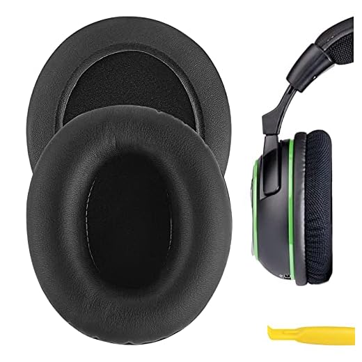 Geekria QuickFit Ersatz-Ohrpolster für Turtle Beach Ear Force Stealth 520 500X Call of Duty Black Ops II Kilo Tango Ghosts Gaming Kopfhörer Ohrpolster Headset Ohrpolster (schwarz)