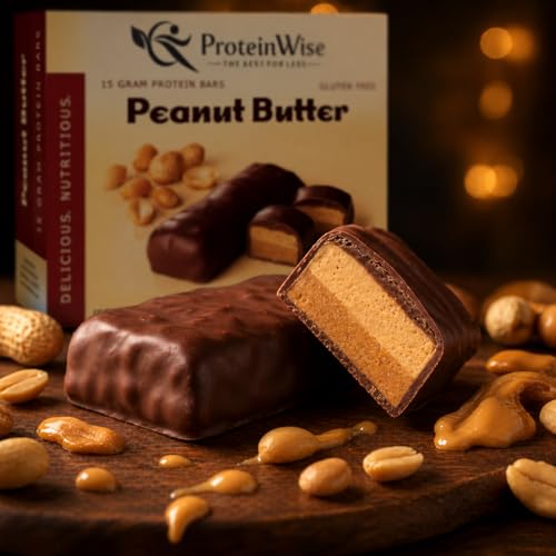 ProteinWise Barras de Proteína, Maní, Sin Gluten miniatura 2