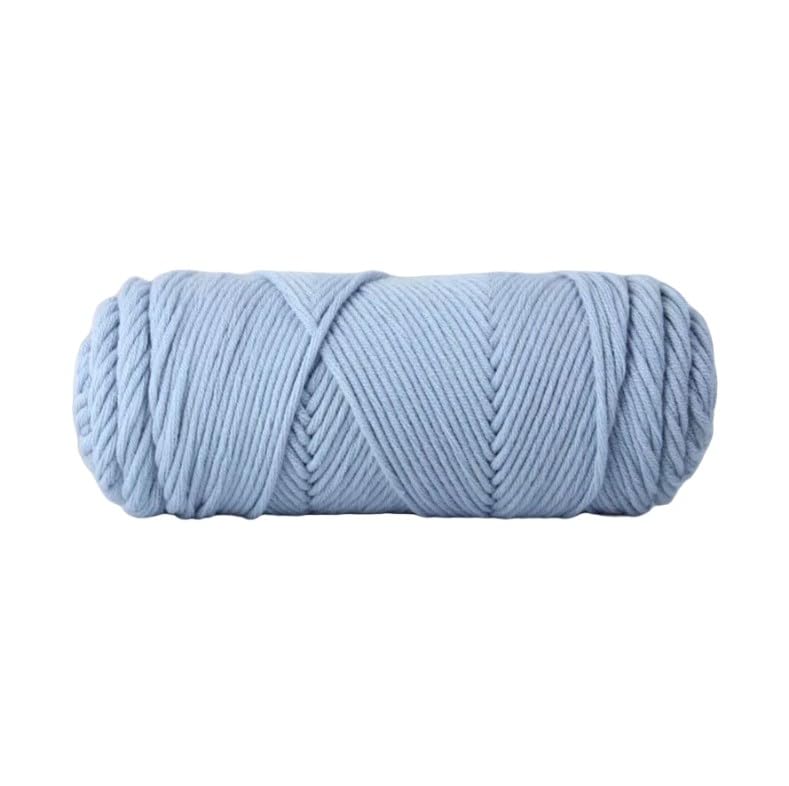 Hilo de lana duradero contra roturas azul claro de 500g para tejer prendas sin nudos molestos