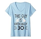 Photo Gallery donna divertente sarcastico this guy is official 30 compleanno tee maglietta con collo a v Photo Gallery donna divertente sarcastico this guy is official 30 compleanno tee maglietta con collo a v