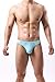 Piameywen Mens Fashion Print Bikini Briefs Low Rise U-Pouch Sexy Underwear, Casual Daily Wear for Men Green