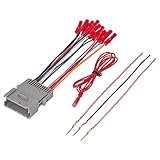 RED WOLF Car Stereo Wiring Harness Fit for 2002-2008 GMC Envoy Sierra, Chevy Silverado Impala w/Connector Butt Install Aftermarket Radio Wire Cable Connector Plug Adapter