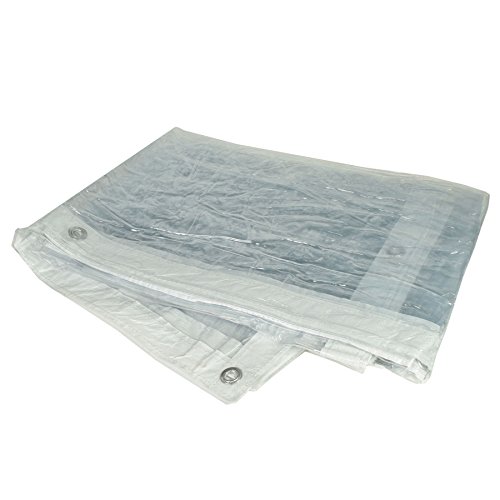 AB Tools Frosted PVC Tarpaulin Sheet Cover Rain/Waterproof 2m x 3m Market Stalls
