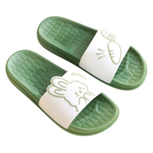 Rabbit Pillow Slippers,Shower Sandals for Women Men,Slide Sandal Slippers with Cute Bunny, Non-slip Slippers, Cloud Slippers