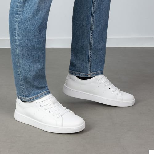 Bruno Marc Bruno Marc Men's Casual Dress Sneaker Business Casual Shoes for Men Comfortable Lightweight Lace Up Fashion Sneakers Tennis Shoes WaveFlex CoreLux,Size 8,White,BMUMFN2519