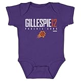 500 LEVEL Collin Gillespie Phoenix Suns One-Piece Infant Bodysuit - Collin Gillespie Phoenix Suns Elite WHT (Purple, 6M)