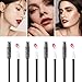 Tbestmax 600 Pcs Mascara Wands and Lip Brush, Black Lipstick Wands Eyebrow Spoolies Brush for Eyelash Extensions Disposable Makeup Applicator Beauty Tool Kits