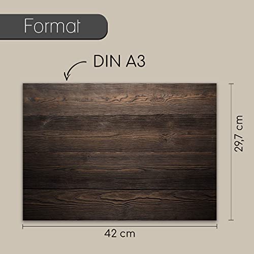 100 Tovagliette da tavola con effetto legno colore...