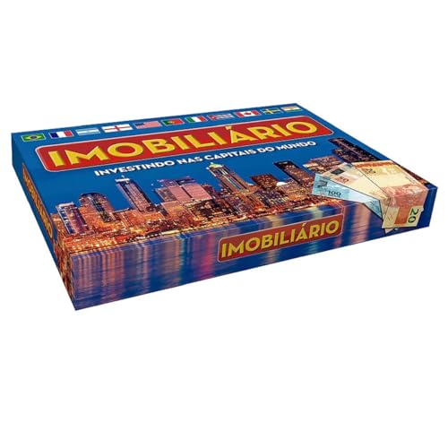 Banco Imobiliário Jogo Tabuleiro Investindo nas Capitais do Mundo Jogo de Mesa Brinquedo Clásico