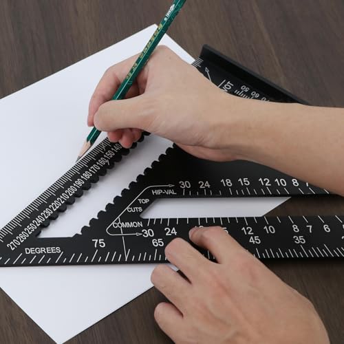 Équerre de menuisier pour aménagement intérieur et règle triangulaire - 5