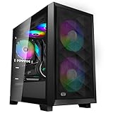 PCCOOLER CPS C3D310 ARGB PCケース M-ATX ミドルタワー, 非常に通気性の高い メッシュメタルフロントパネル エアフロー ITX ミドルタワーPCケース 2つのARGBファンを搭載, 最大350mmのGPU 長さをサポー, CPU冷却器高さ制限165mm、電源タイプATX制限200mm,280mm 240mm ラジエーターをサポート,簡単インストール,ブラック