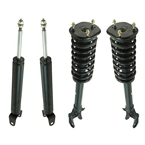 Image of TRQ Front and Rear Complete Strut and Shock Absorber Kit for Dodge Jeep | for 2011-2015 Dodge Durango 2011-2015 Jeep Grand Cherokee 3.6L V6 without Air Suspension without Self Leveling Suspension
