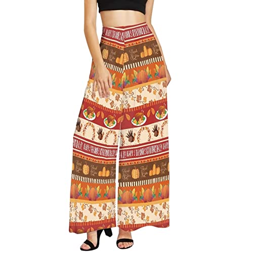 Pantalon décontracté à jambe large pour femme Binienty S
