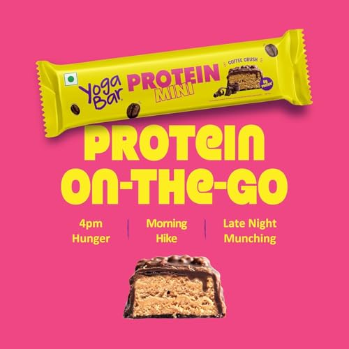 Image of Yogabar Protein Minis Gift Hamper (3 x Chocolate & 4 x Coffee) | Chocolate Gifts in Tin Box | Healthy Snacking for Kids & Adults | Rich in Protein & Fiber