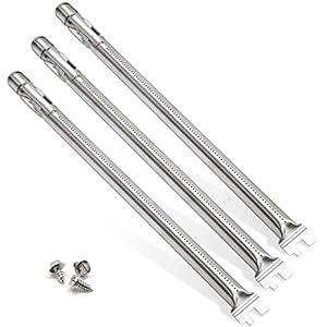 Adviace 62752 19.5” Grill Burner Replacement for Weber Genesis 300 Series (2011-2016), Genesis E310 E320 E330 S310 S320 S330 Gas Grills with Front Control, 304 Stainless Steel Burner Tube Set, 3-Pack